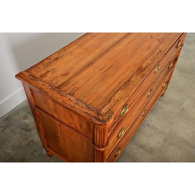 French Walnut 19th Century Louis XVI Style Commode For Sale - Image 11 of 16