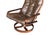 Norwegian Modern Rosewood Swivel Lounge Chair and Ottoman by Rykken & Co. For Sale - Image 14 of 17