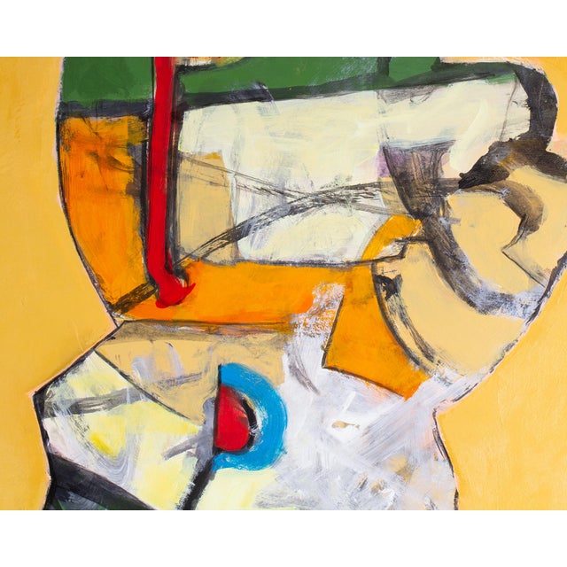 Contemporary Abstract Acrylic and Watercolor on Paper Painting by James L. Bruch For Sale - Image 3 of 9
