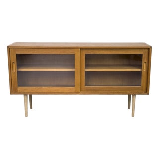 Danish Oak Display Case from Brouer, 1960s For Sale