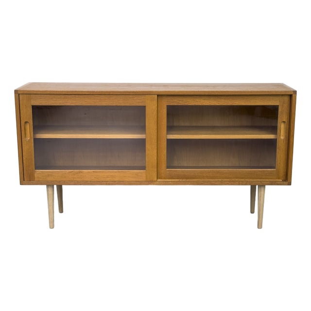 Danish Oak Display Case from Brouer, 1960s For Sale