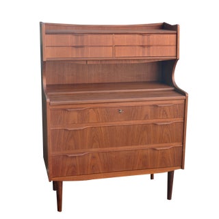 Danish Desktop in Teak with Mirror, 1960s For Sale