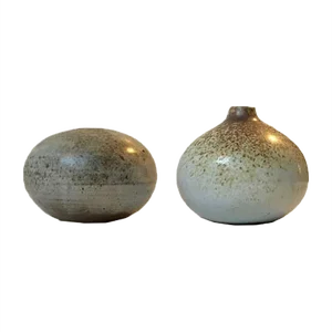 Ceramic Mushroom Vases by Aage Würtz, 1970s, Set of 2