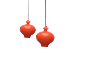 Mid-Century Swedish Space Age Glass Pendant Lamp by Hans-Agne Jakobsson for Staff and Holmegaard, 1960s