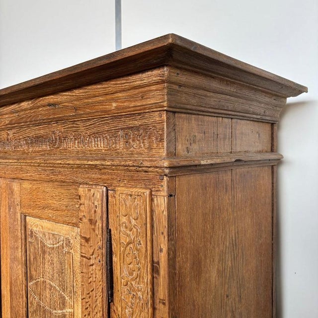 Antique Oak Cupboard, Germany, 1836 For Sale - Image 6 of 18