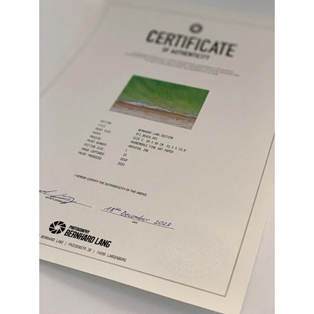 "EFI_Beach_014" Contemporary Aerial View Limited Edition Photograph by Bernhard Lang For Sale - Image 6 of 7