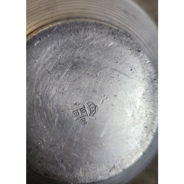 1930s Pewter Vase by Sylvia Stave for c.g Hallberg, Sweden, 1930 For Sale - Image 5 of 6