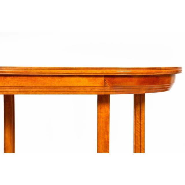 Wood Mid-Century Organic Modernist Parquetry-Inlaid Birch Center Table For Sale - Image 7 of 12
