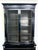 Black 1940’s French Empire Neoclassical Ebonized Bookcase China Cabinet by Kittinger For Sale - Image 8 of 12