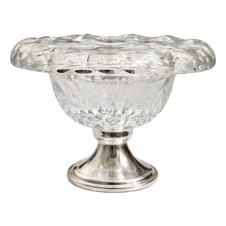 Mid-Century Modern Crystal and Silver Centrepiece by C.J. Stok, 1950 For Sale