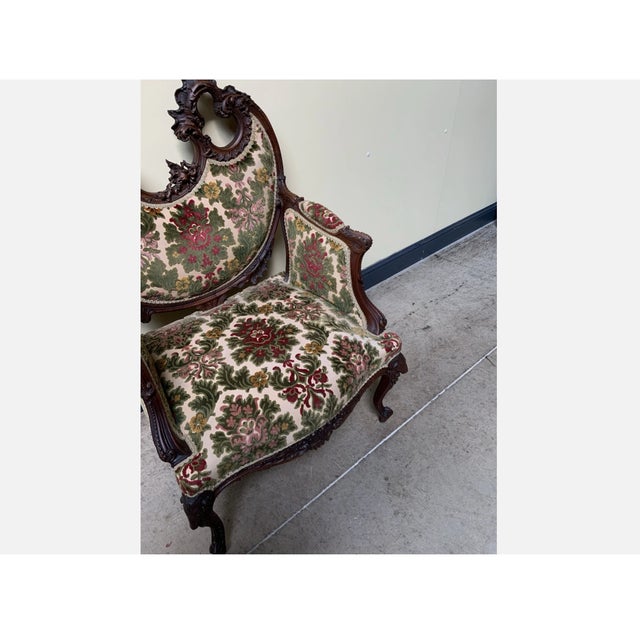 Antique Louis XV Historicism Armchair, 1890 For Sale - Image 4 of 11