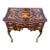 19th Century Dutch Serpentine Mahogany and Marquetry Inlaid Table For Sale
