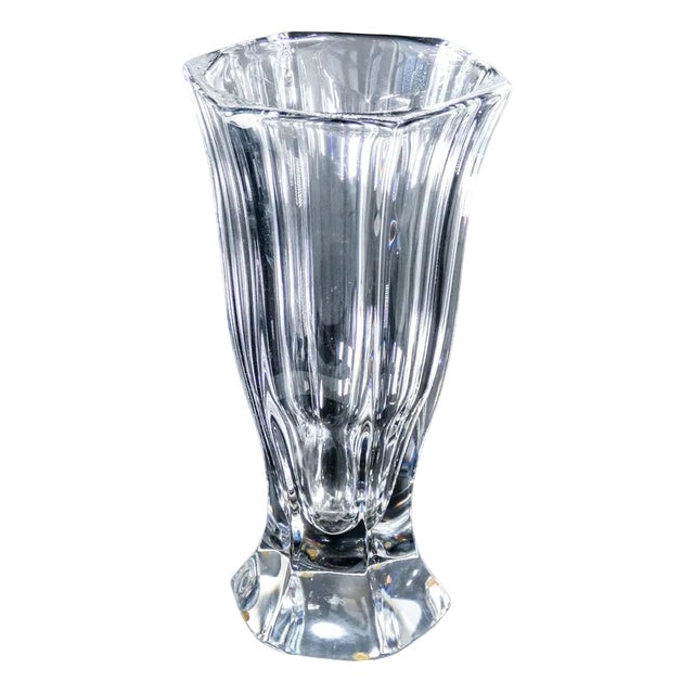 Vannes Art France Crystal Vase For Sale