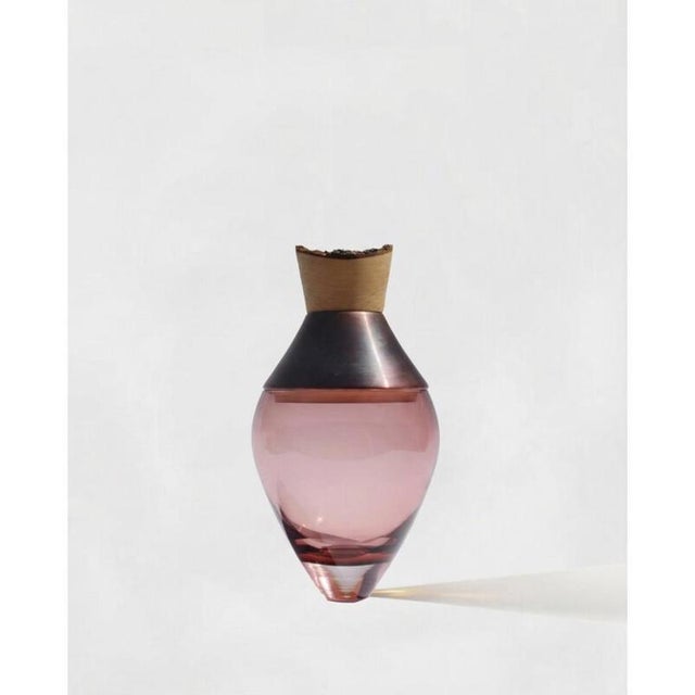 Pattern Patina India Small Vessel in Copper & Brass by Pia Wüstenberg Dimensions: D 18 x H 30 cm Materials: Copper, brass...