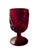 Mid 20th Century Mid Century Modern l.e. Smith Ruby Red Glass Pitcher & Cup Goblet Set Moon and Stars Pattern - Set of 9 For Sale - Image 9 of 10