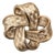 Vintage 1962 Signed Crown Trifari Goldtone "Woven" Brooch For Sale