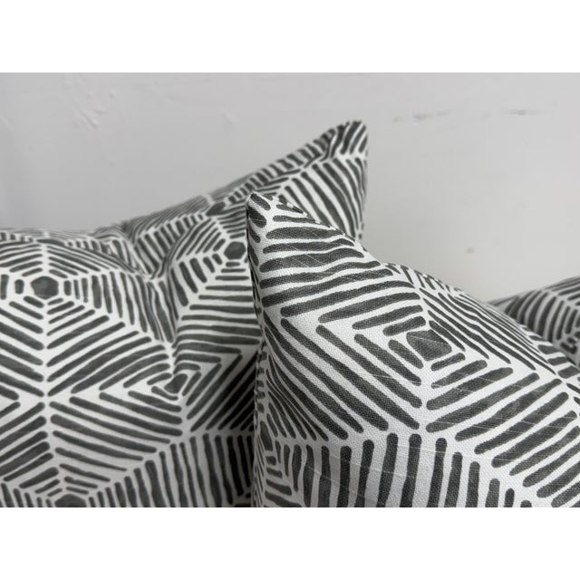2020s Thom Filicia for Eastern Accents Veldman Slate Pillows, Pair For Sale - Image 5 of 12