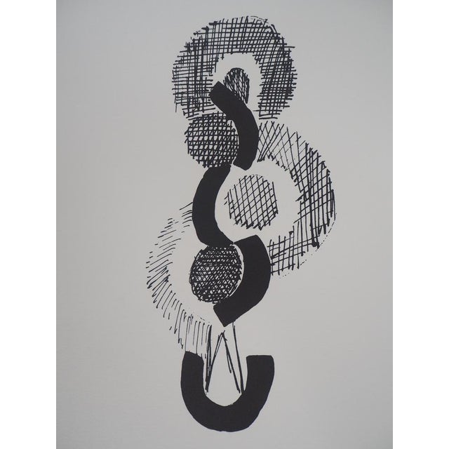 After Sonia Delaunay, Orphism, Dance, Endless Rhythm, Signed Lithograph For Sale - Image 5 of 6