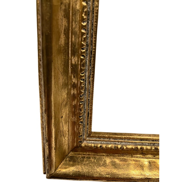 Antique Watercolor Etching of a European Village Street Scene Signed by v. Carre in a Gilded Frame For Sale - Image 12 of 18