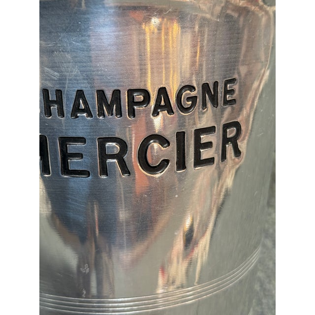 Vintage French Champagne Mercier Metal Ice Bucket For Sale - Image 12 of 12