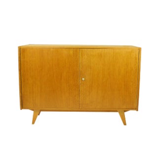 Model U-450 Sideboard in Oak, Interior by Jiří Jiroutek for Interier Praha, Czechoslovakia, 1960s For Sale