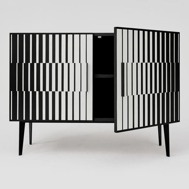 Sideboard with Hand-Painted Pattern, 1970s For Sale - Image 9 of 13