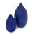 2020s Cobalt Blue Glaze Ceramic Vases - Set of 2 For Sale - Image 5 of 9