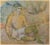 1950s 1959 After Paul Gauguin "Tahitian Woman", Small Vintage Hungarian Full-Color Print For Sale - Image 5 of 6