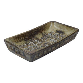Mid-Century Modern Ceramic Catchall Tray by Olivier Pettit, France, 1950s For Sale
