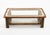 Mid-Century Modern Rectangular Coffee Table in Leather and Glass, 1970s For Sale - Image 10 of 18