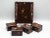 1900 - 1909 English / Chinese Export Papier Mache Games Box & Contents For Sale - Image 5 of 8