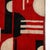 Textile Documented Art Deco Machine Age Black, White, & Red Cubist Tapestry For Sale - Image 7 of 14