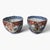 Japanese Pair of Antique Japanese Kutani Imari Porcelain Tea Cups 19th C Hand-Painted Pheasant Mint For Sale - Image 3 of 9