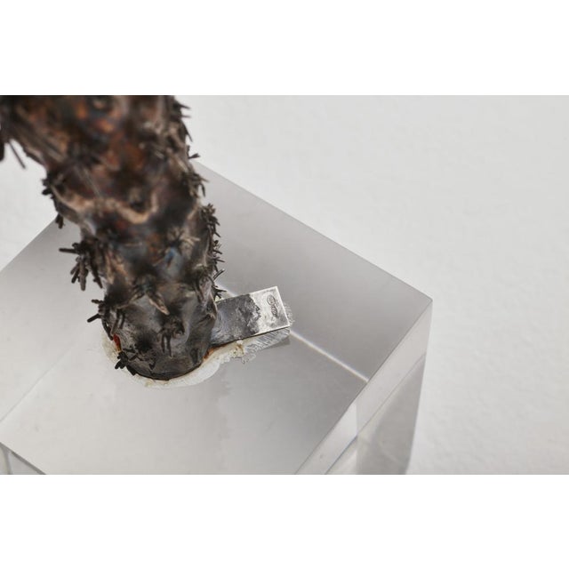 Mario Buccellati, Cactus, 1970s, Silver & Acrylic Glass For Sale - Image 4 of 6