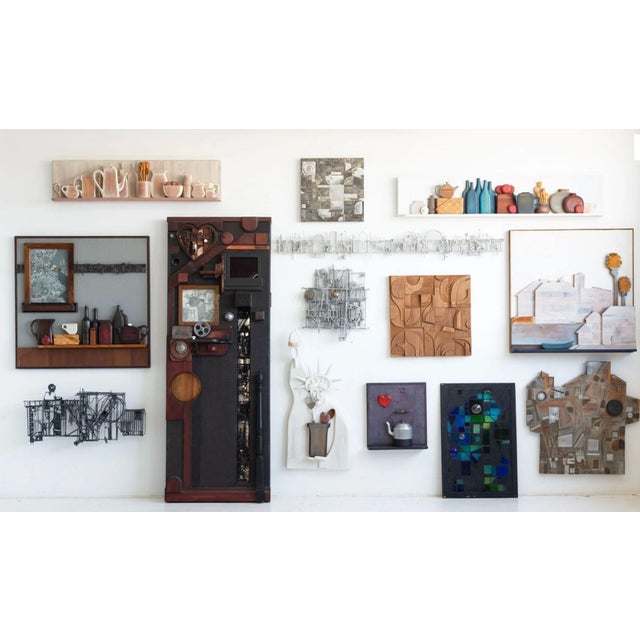 Off-white Max Neufeldt Still Life Shelf Assembledge 1995c. For Sale - Image 8 of 8