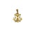 Religious 14k Yellow & Rose Gold Religious Anchor Pendant – Christ on Cross – Post 1980 For Sale - Image 3 of 3