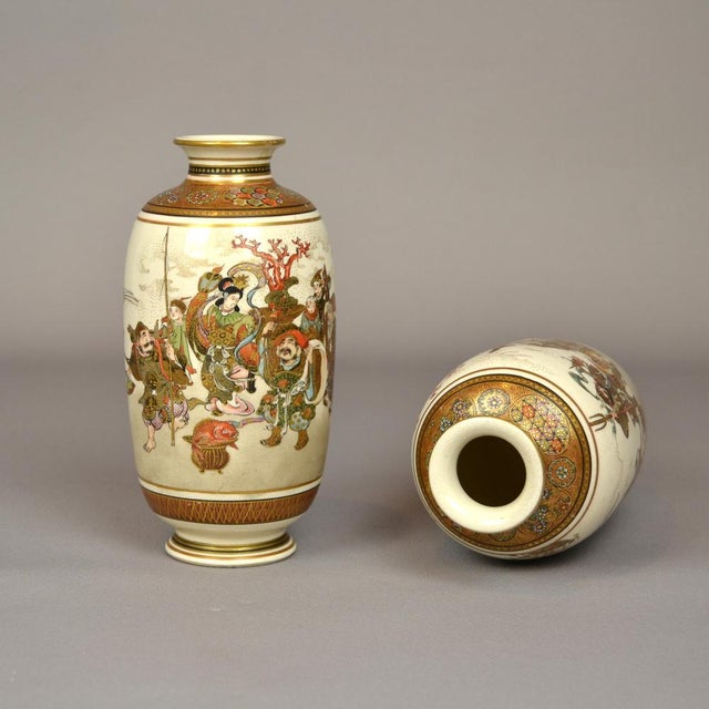Antique Meji Vases, Japan, 19th Century, Set of 2 For Sale - Image 9 of 13