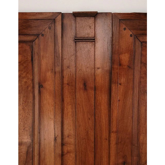 French Pair of Walnut Louis XVI Doors, France, 18th Century For Sale - Image 3 of 7