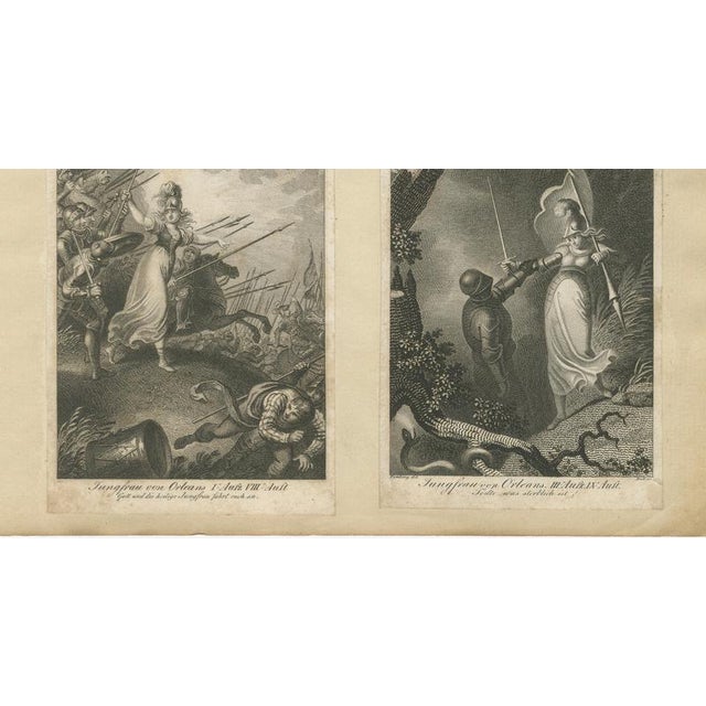 Copper Joan of Arc Life Scenes, 1813, Copper Print Engraving on Paper For Sale - Image 8 of 10