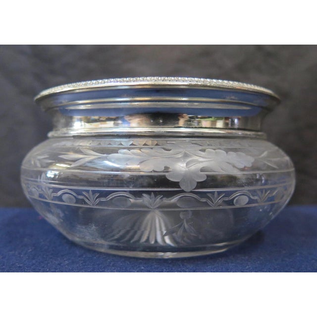 Vintage Early 20th Century Sterling Silver Vanity Jars - A Pair For Sale In New York - Image 6 of 12