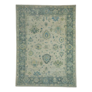 Turkish Oushak Rug 9' x 12'2" #18582 For Sale