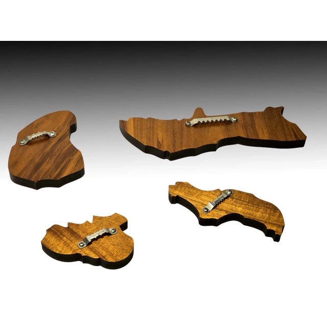 Late 20th Century Large Late 20th Century Authentic Koa Wood Hawaiian Islands Sculpture Set by Martin & MacArthur For Sale - Image 5 of 8