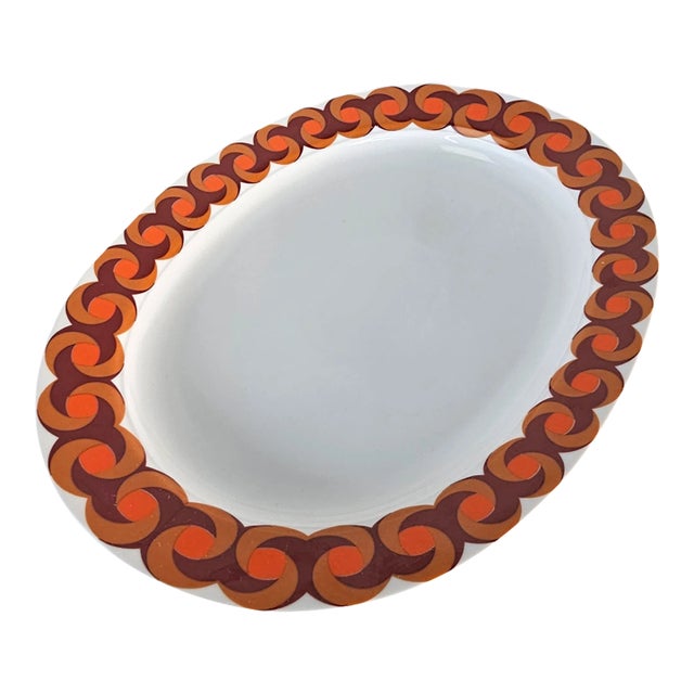 1970's Modern Thomas Serving Platter German Porcelain Plate 13" For Sale