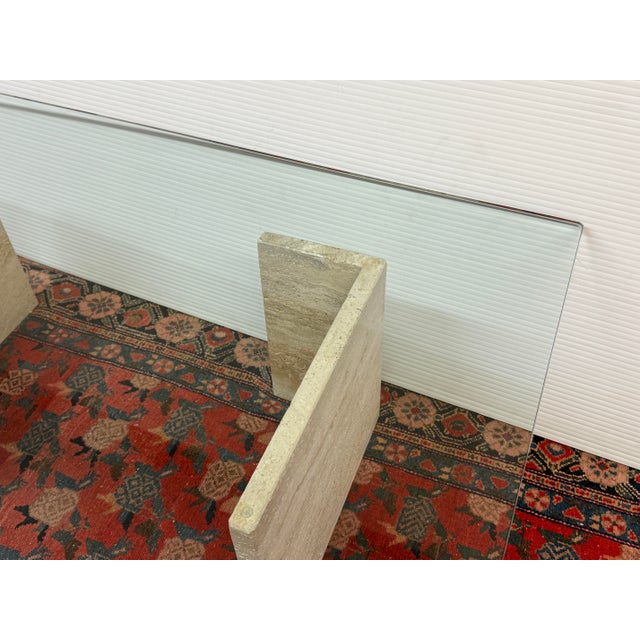 Post Modern Travertine Coffee Table For Sale - Image 11 of 11