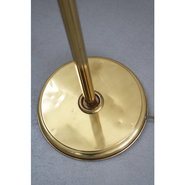 Mid-Century Swedish Brass Floor Lamp in the style of Josef Frank, 1960s For Sale - Image 10 of 12