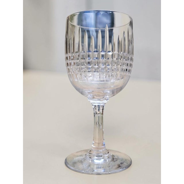 Crystal Port Wine Glasses with Nancy Pattern from Baccarat, 1890s, Set of 6 For Sale - Image 6 of 8