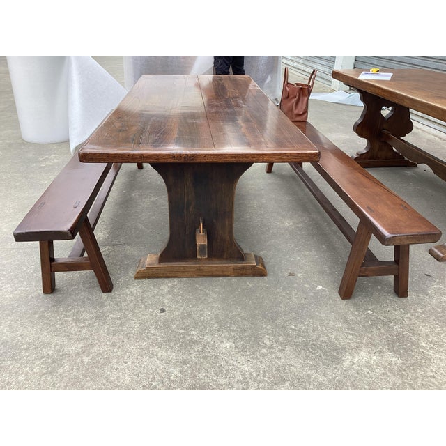 Farmhouse French Oak Farmhouse Table W/ Benches For Sale - Image 3 of 17