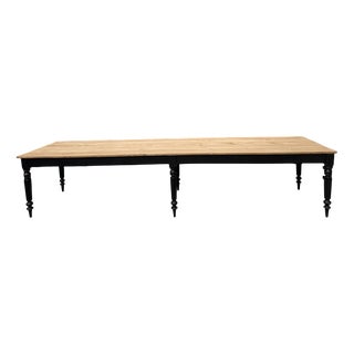 Large Communal Table in Wood For Sale