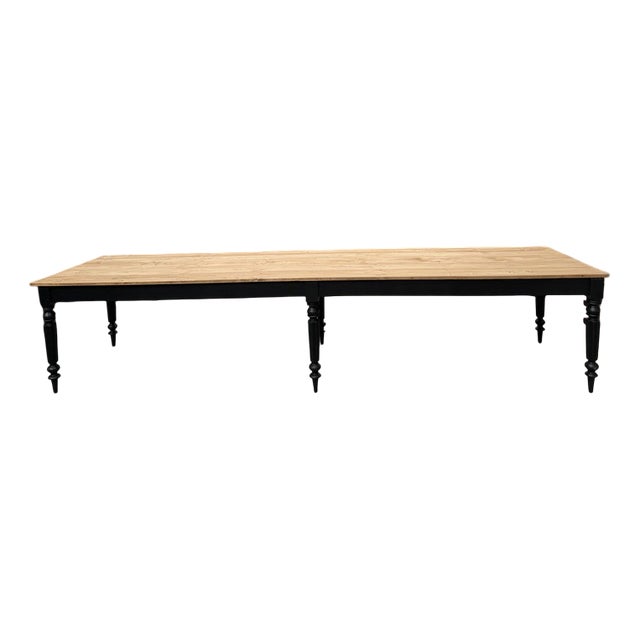 Large Communal Table in Wood For Sale