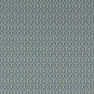 Sample - Schumacher Burley Wallpaper in Peacock Blue